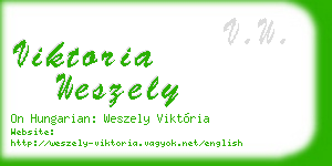 viktoria weszely business card