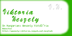 viktoria weszely business card